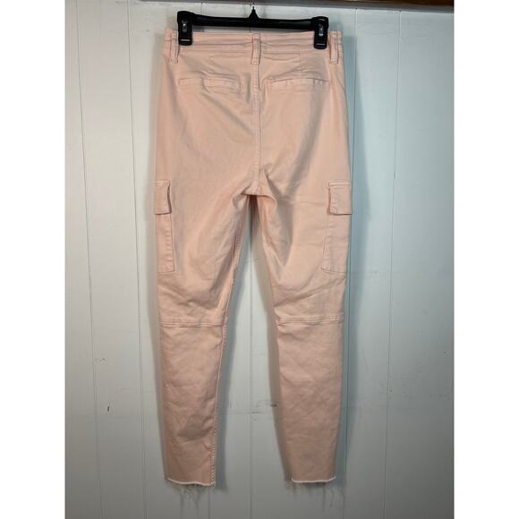 FAVORITE DAUGHTER Sara Super High Rise Cargo Pants Light Pink Size 2 - Picture 2 of 6
